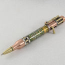 Steam Punk Green Circuit Board Bolt Action Ballpoint Click Pen