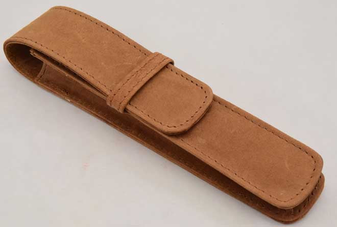 BG Artforms 1LPH- Single Leather Pen Holder - Saddle Tan