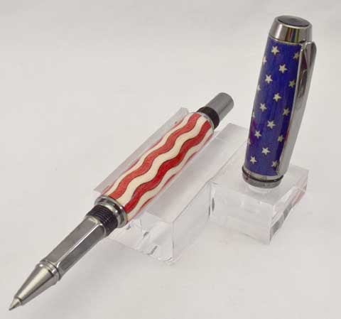 American Flag Chrome Baron Pen - AF1