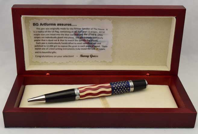 American Flag Sierra Ballpoint Twist Pen - AF4