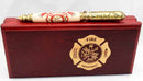 Inlay Firefighter Logo Twist Lock Ballpoint Click Pen