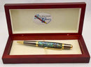 Abalone Green Heart Sahara BP Twist Pen - AB13
