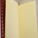 Red Leather Embossed Journal