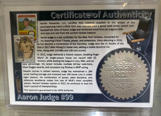 Aaron Judge Baseball Pen