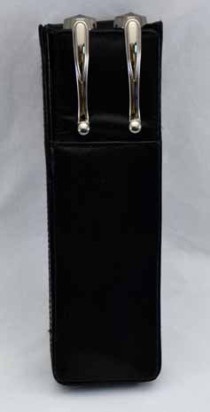 2LPH-Two Leather Pen Holder - Black