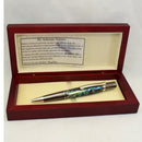 Abalone Green Heart Elegant Sierra Ballpoint Twist Pen - AB18 / 25