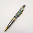 Abalone Green Heart Elegant Sierra Ballpoint Twist Pen - AB18 / 25