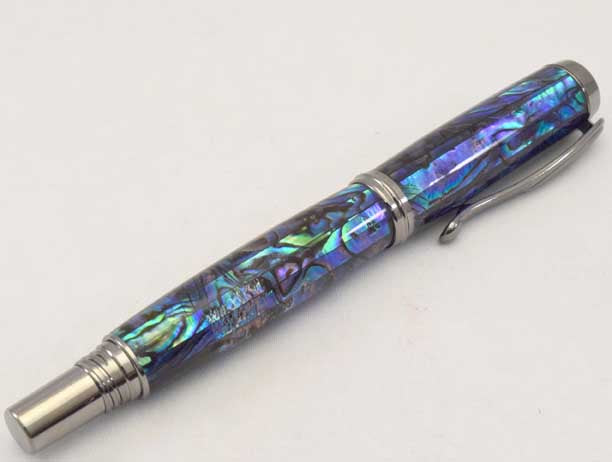 Abalone Green Heart Venetian RB or FP - AB1