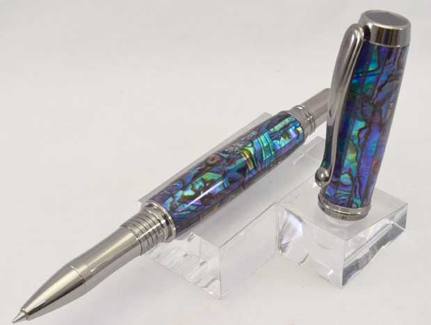 Abalone Green Heart Venetian RB or FP - AB1
