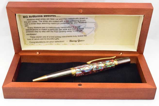Abalone Red Lipped El Sierra BP Twist Pen - AB9