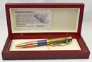 American Flag Lever Action Ballpoint Click Pen