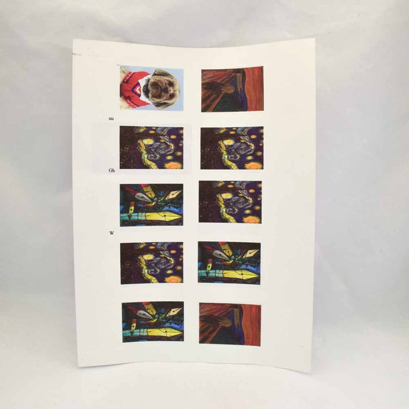 Waterproof Ink Jet Labels for Picture Casting (5 sheets) - BG065
