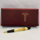 Inlay Caduceus Ballpoint Twist Pen