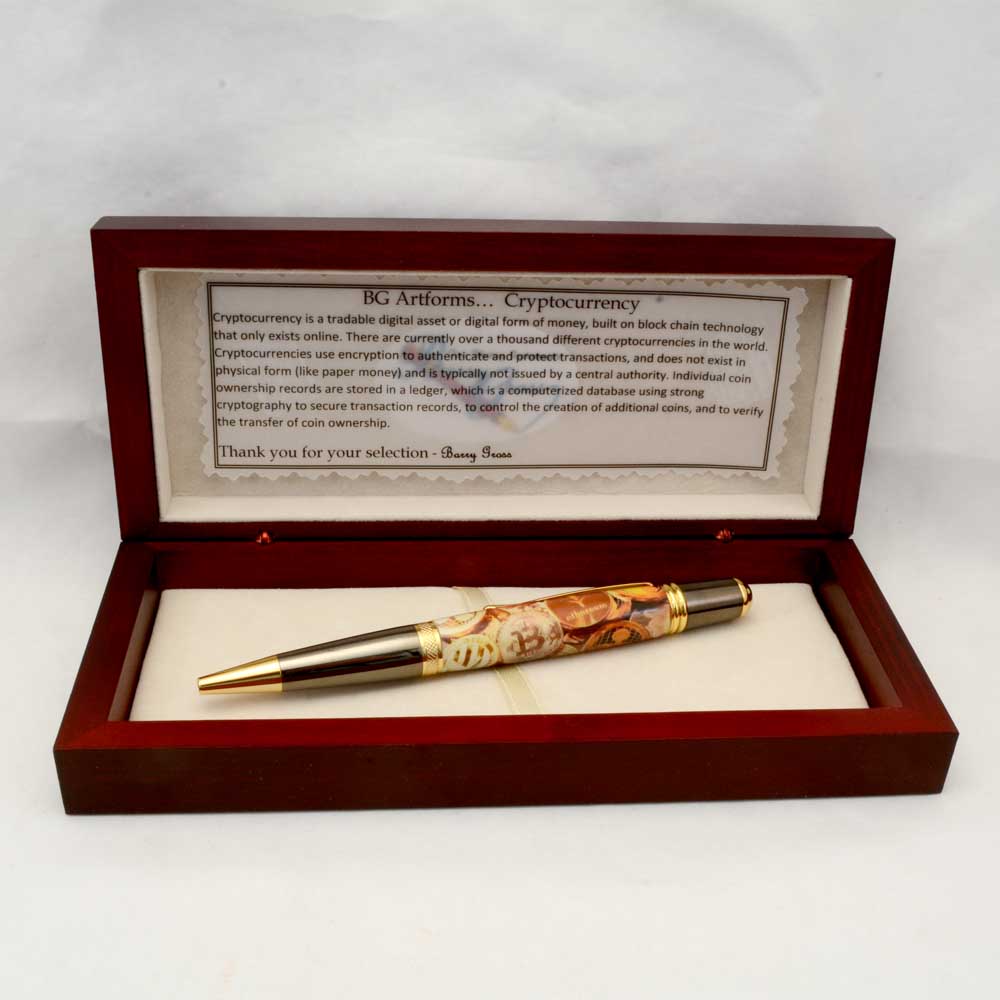 Cryptocurrency Ballpoint Twist Pen