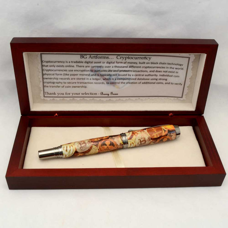 Cryptocurrency Venetian Rollerball / Fountain Pen