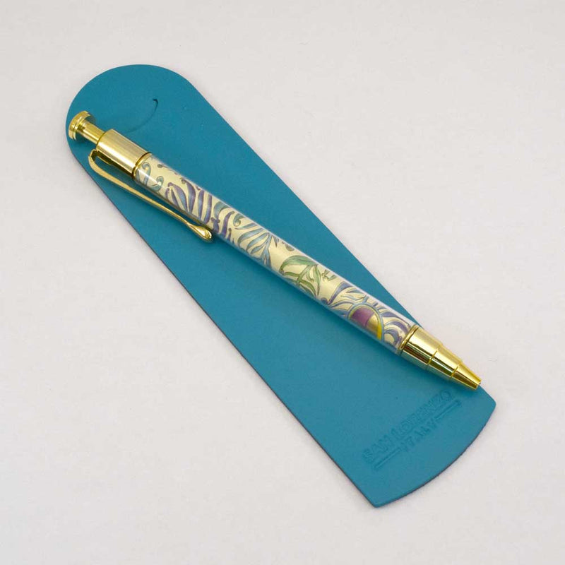 Aqua Bookmark & Ballpoint Pen