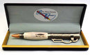 Deer Antler Lever Action Antique Nickel Ball Point Pen