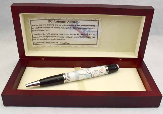 Whimsical Nurse Ballpoint Twist Pen