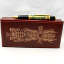 Circuit Board Vista Green Gold Ballpoint Twist Pen