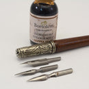 Calligraphy Set - Italian Wooden Holder