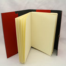 Red Recycled Italian Leather Notebook - A6 Size