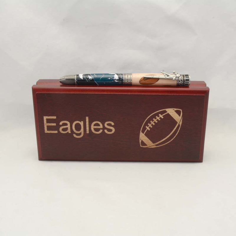 Philadelphia Eagles Inlay & Acrylic Football Ballpoint Twist Pen