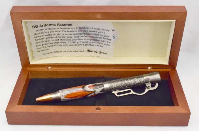 Amherst Feather Lever Action Click Pen - FA5