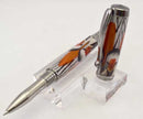 Amherst Feather Black Titanium Venetian Rollerball or Fountain Pen - FA2