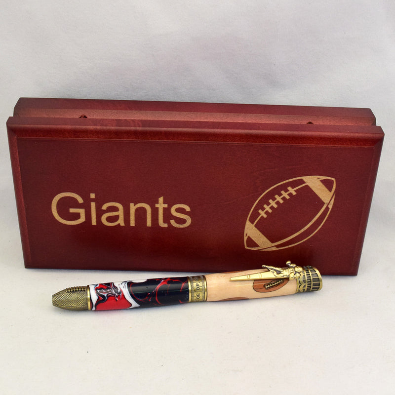 New York Giants Inlay & Acrylic Football Ballpoint Twist Pen