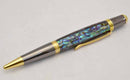 Abalone Green Heart Sahara BP Twist Pen - AB13