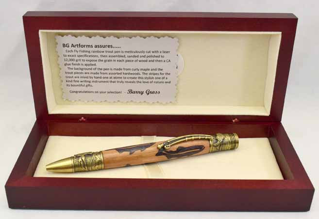 Inlay Fly Fishing Ballpoint Twist Pen