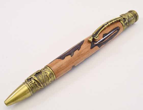 Inlay Fly Fishing Ballpoint Twist Pen