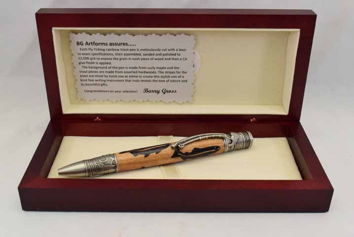Inlay Fly Fishing Ballpoint Twist Pen