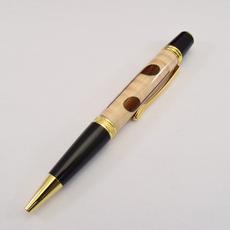 Inlay Musical Notes Ballpoint Twist Pen