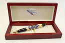 Navy Inlay Ballpoint Twist Pen