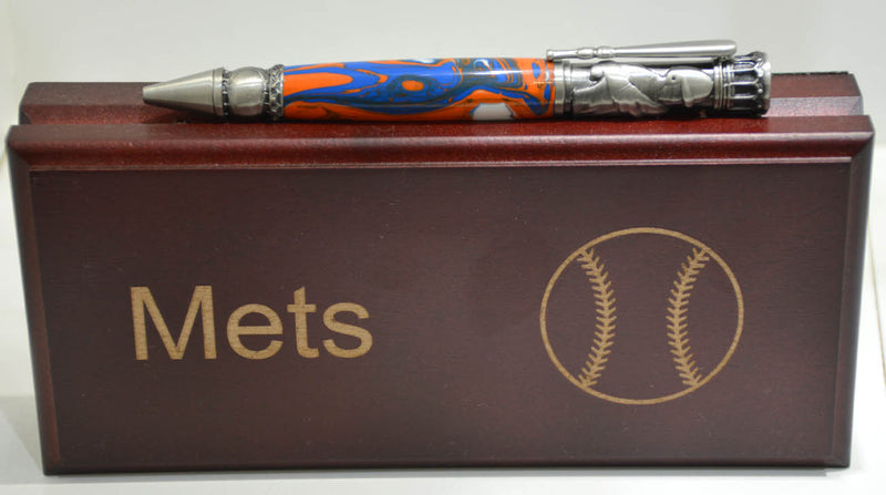 New York Mets Acrylic Baseball Click Ballpoint Pen