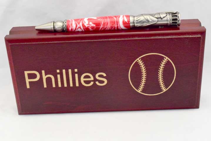 Philadelphia Phillies Acrylic Baseball Click Ballpoint Pen
