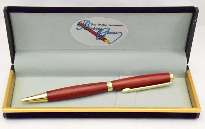 Slimline Rosewood Ballpoint Twist Pen