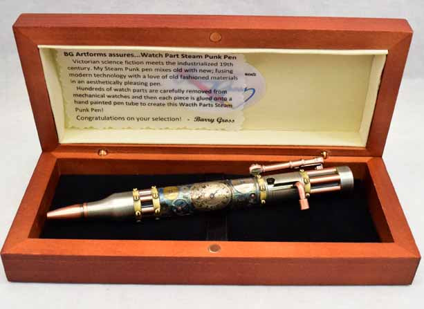 Steam Punk Watch Parts Bolt Action Ballpoint Pen SPW4